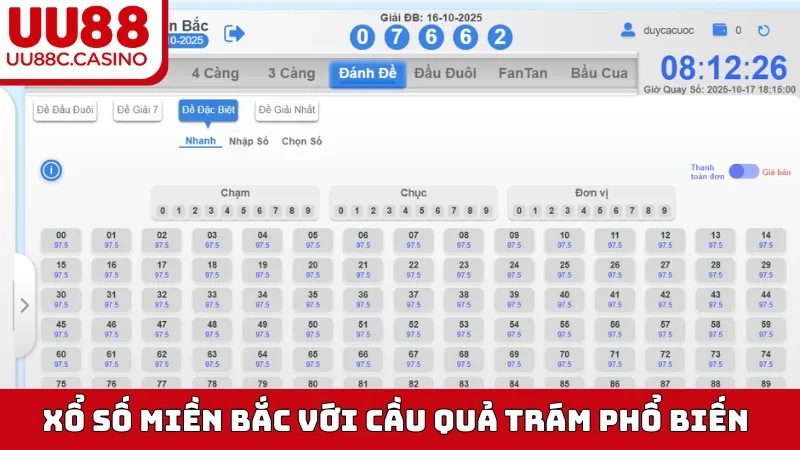 Xổ Số Miền Bắc với cầu quả trám phổ biến
